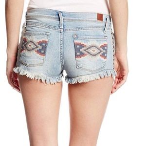 Roxy Denim Embroidered Shorts
